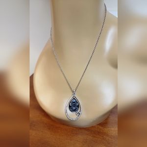 Brighton Silver Sea of Love Teardrop Necklace.